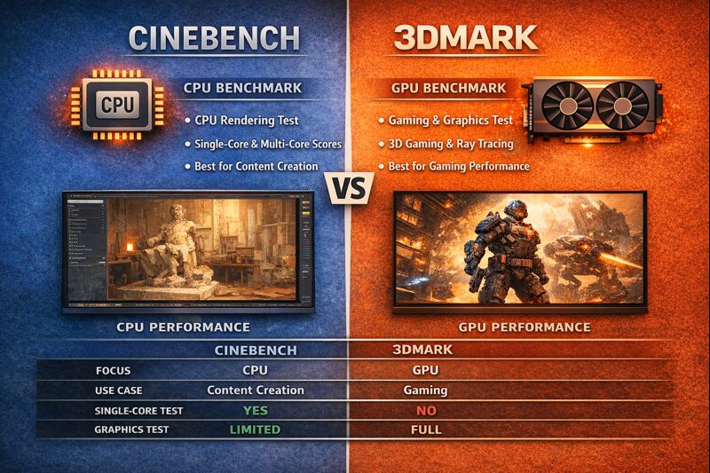 Cinebench vs 3DMark: Which One Is Best In 2026? 1 Cinebench vs 3DMark Which One Is Best In 2026